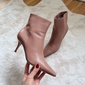 Gianvito Rossi 70mm Light Brown Beige Lambskin Boots